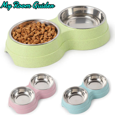 Double Pet Pet Food Bowl